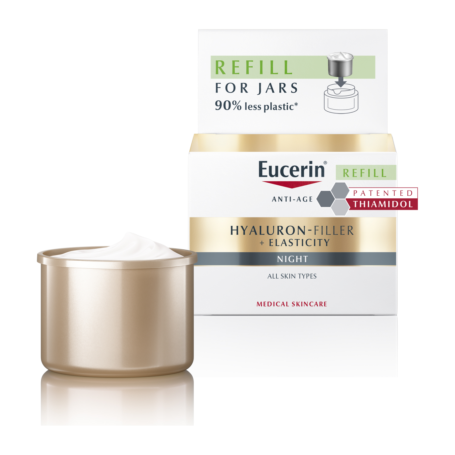Eucerin Hyaluron-filler + elasticity krem na noc refill, 50 ml zdjęcie