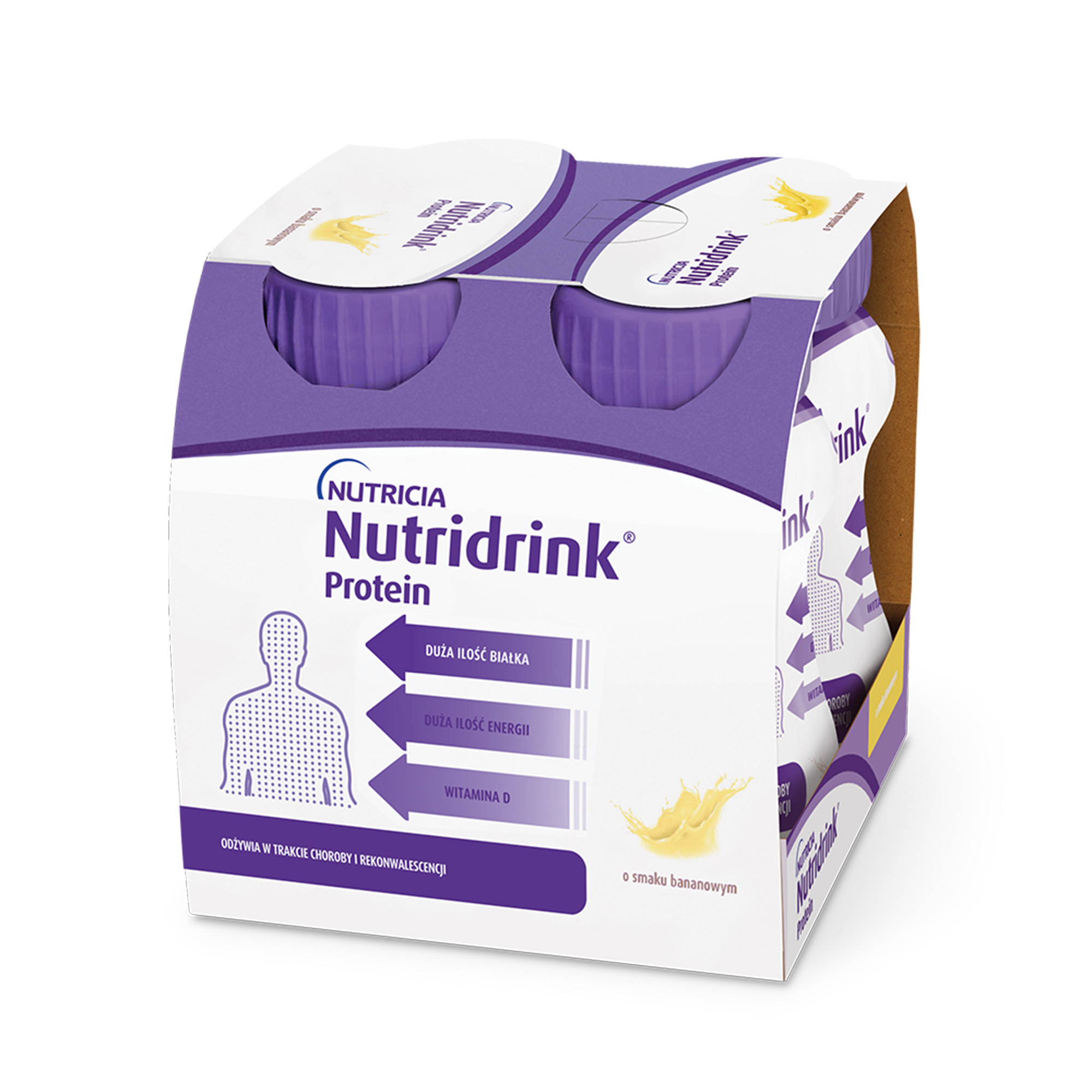 Nutridrink Protein Banan płyn, 4 x 125 ml zdjęcie