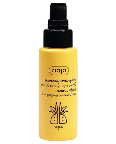 Ziaja ananasowy trening skóry shot do twarzy, szyi i dekoltu serum z kofeiną energetyzująco-nawilżające 50 ml zdjęcie