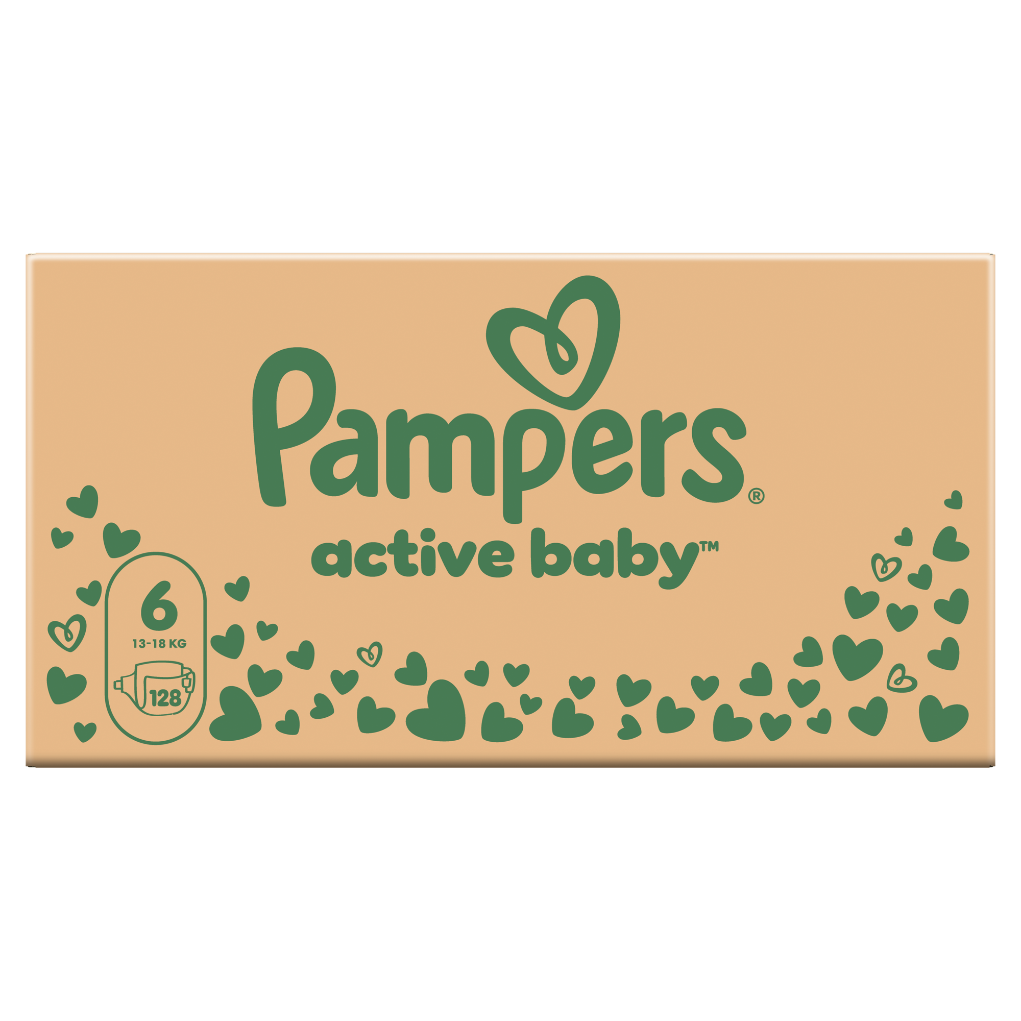 Pampers Active baby, pieluszki rozmiar 6 13 - 18 kg, 128 sztuk zdjęcie