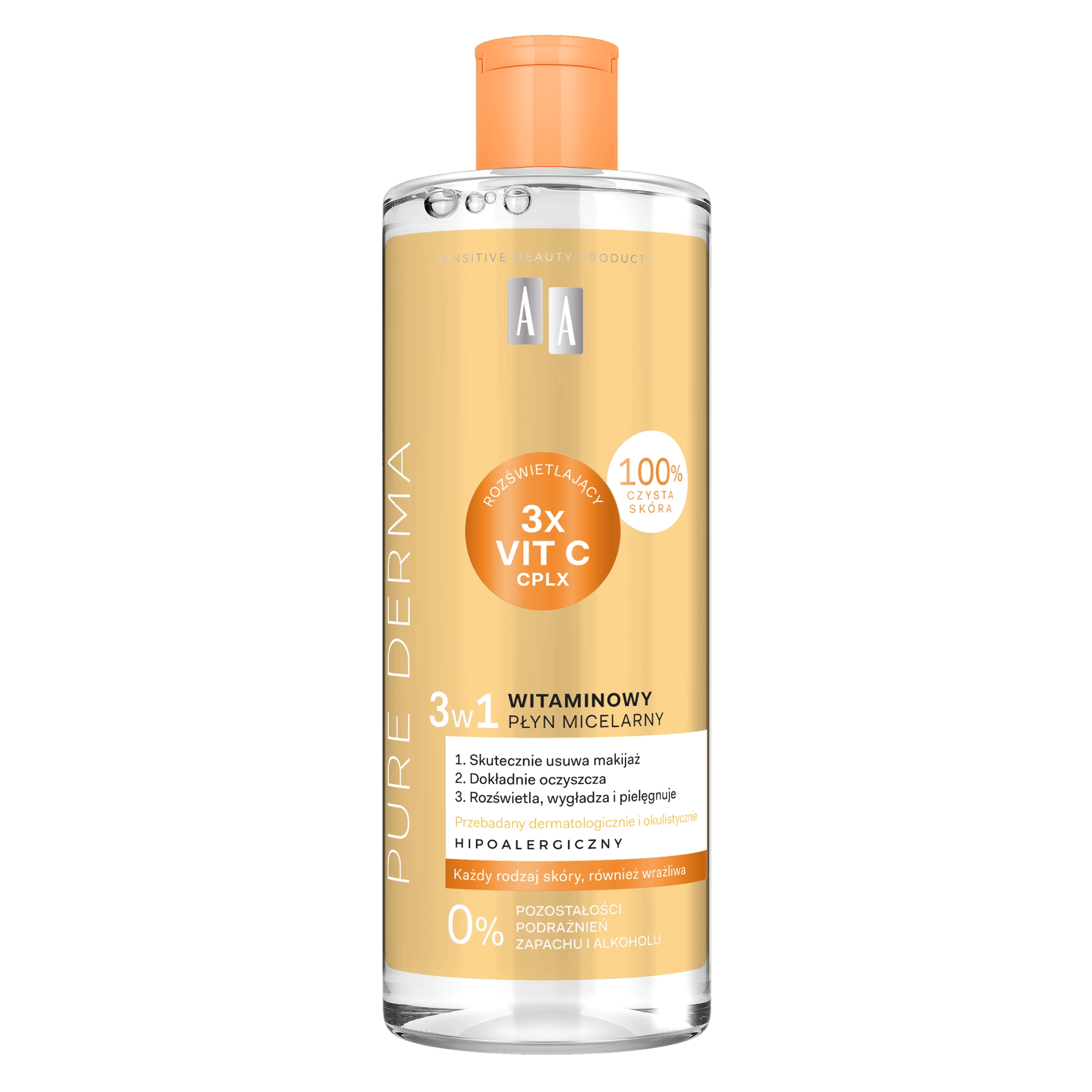 AA Pure Derma witaminowy płyn micelarny 3w1 500 ml zdjęcie