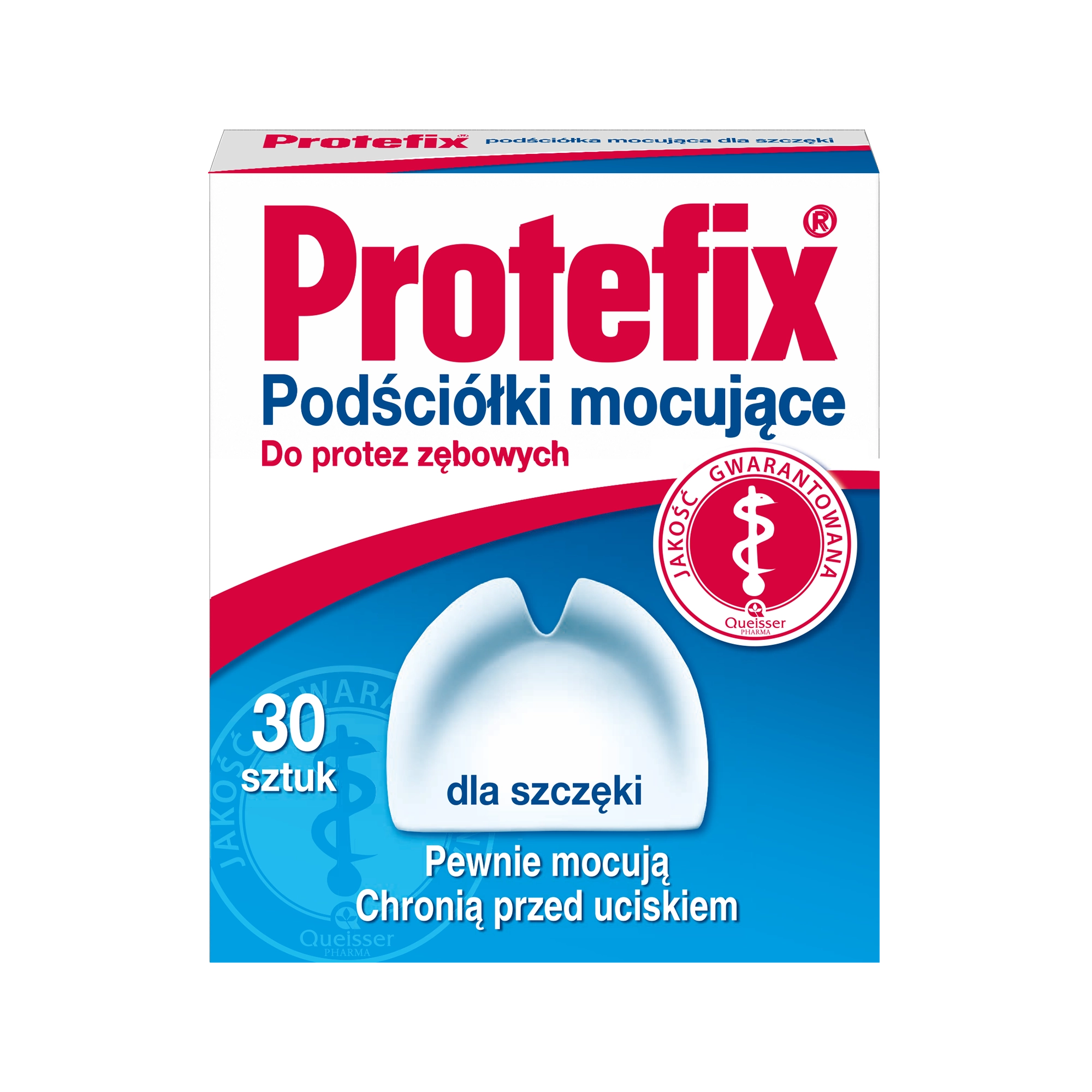 PROTEFIX Podściółki mocujące do protez zębowych, dla szczęki, 30 sztuk zdjęcie