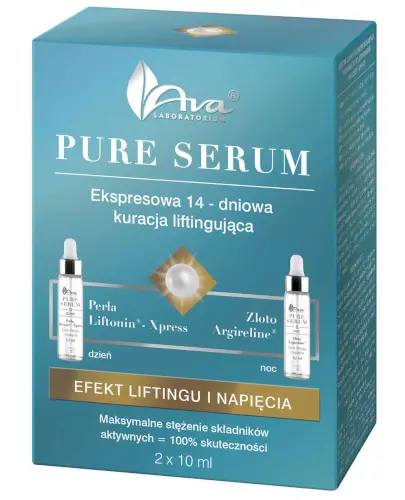 Ava Pure Serum ekspresowa 14-dniowa kuracja liftingująca 2x10 ml zdjęcie