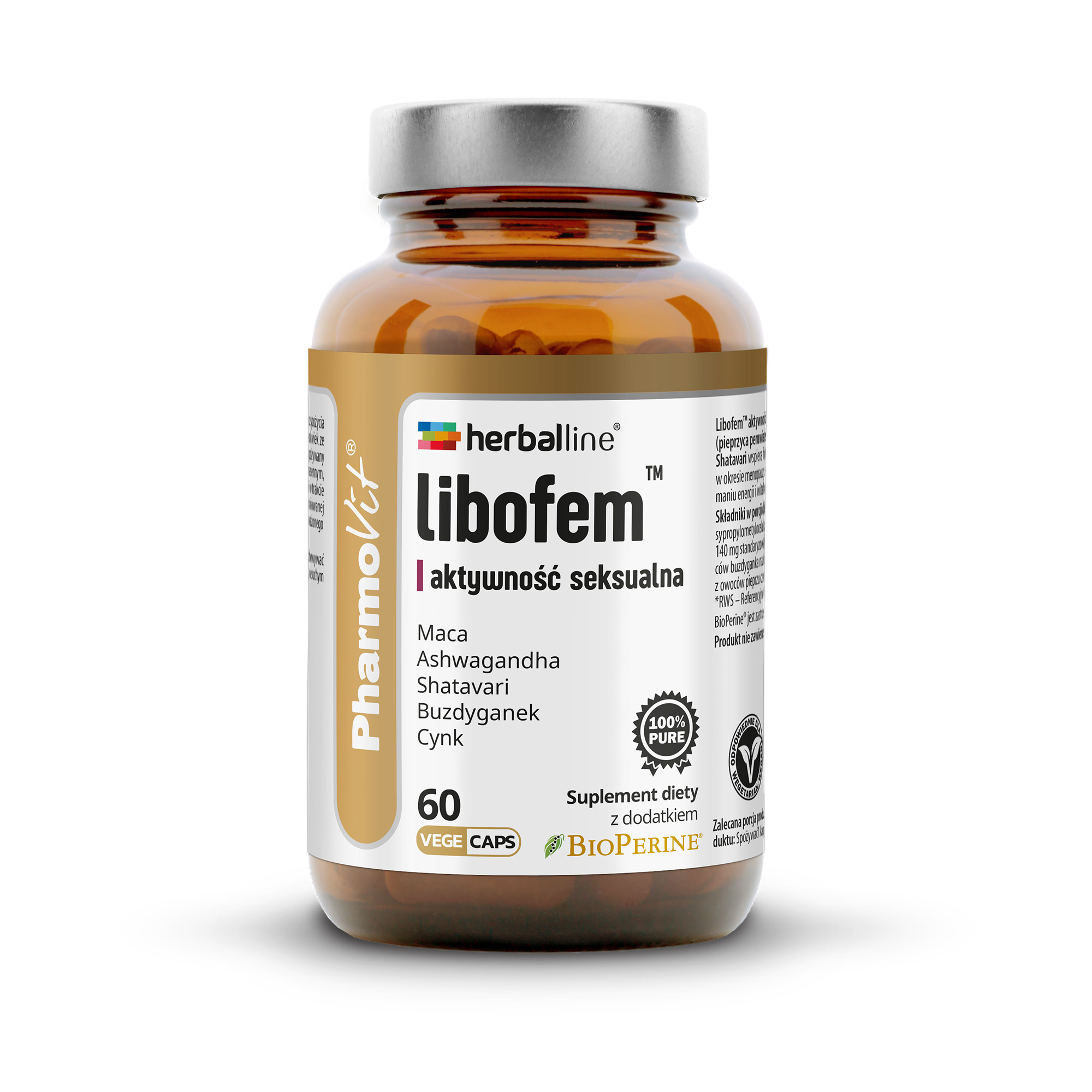 PharmoVit Herballine Libofem, kapsułki, 60 sztuk zdjęcie