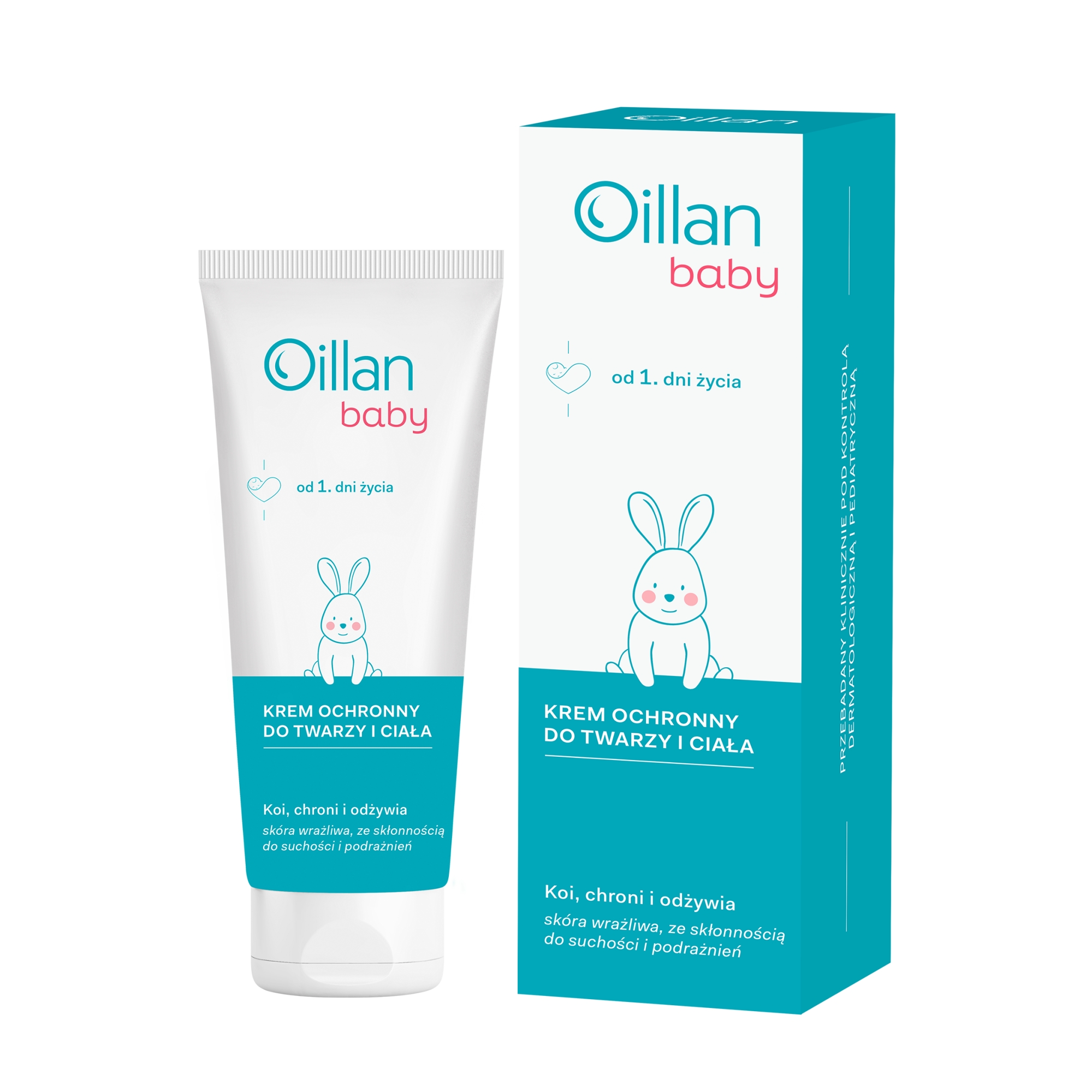 Oillan Baby, Krem ochronny do twarzy i ciała, 75 ml