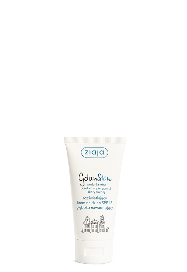 Ziaja GdanSkin rozświetlający krem nawadniający na dzień SPF15 50 ml zdjęcie
