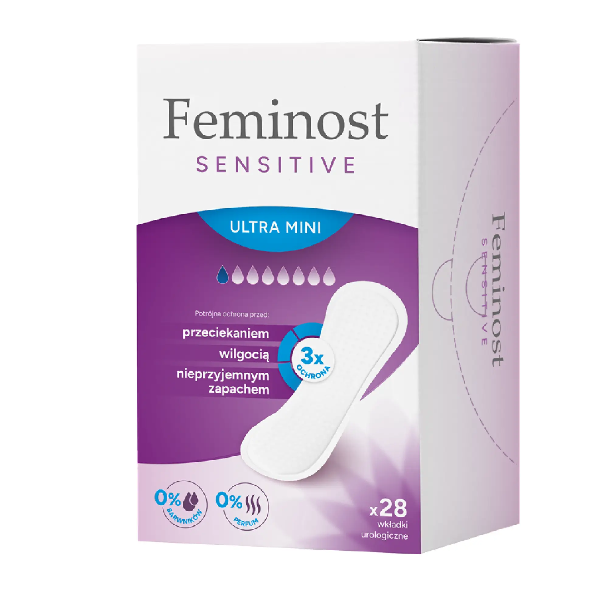 Feminost Sensitive, ultra mini wkładki urologiczne, 28 sztuk zdjęcie
