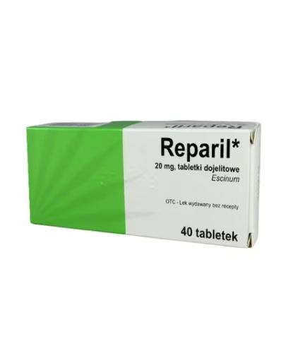 Reparil 20 mg tabletki dojelitowe 40 sztuk zdjęcie