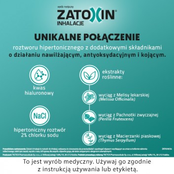 Zatoxin Inhalacje 10 jednodawkowych fiolek po 3 ml