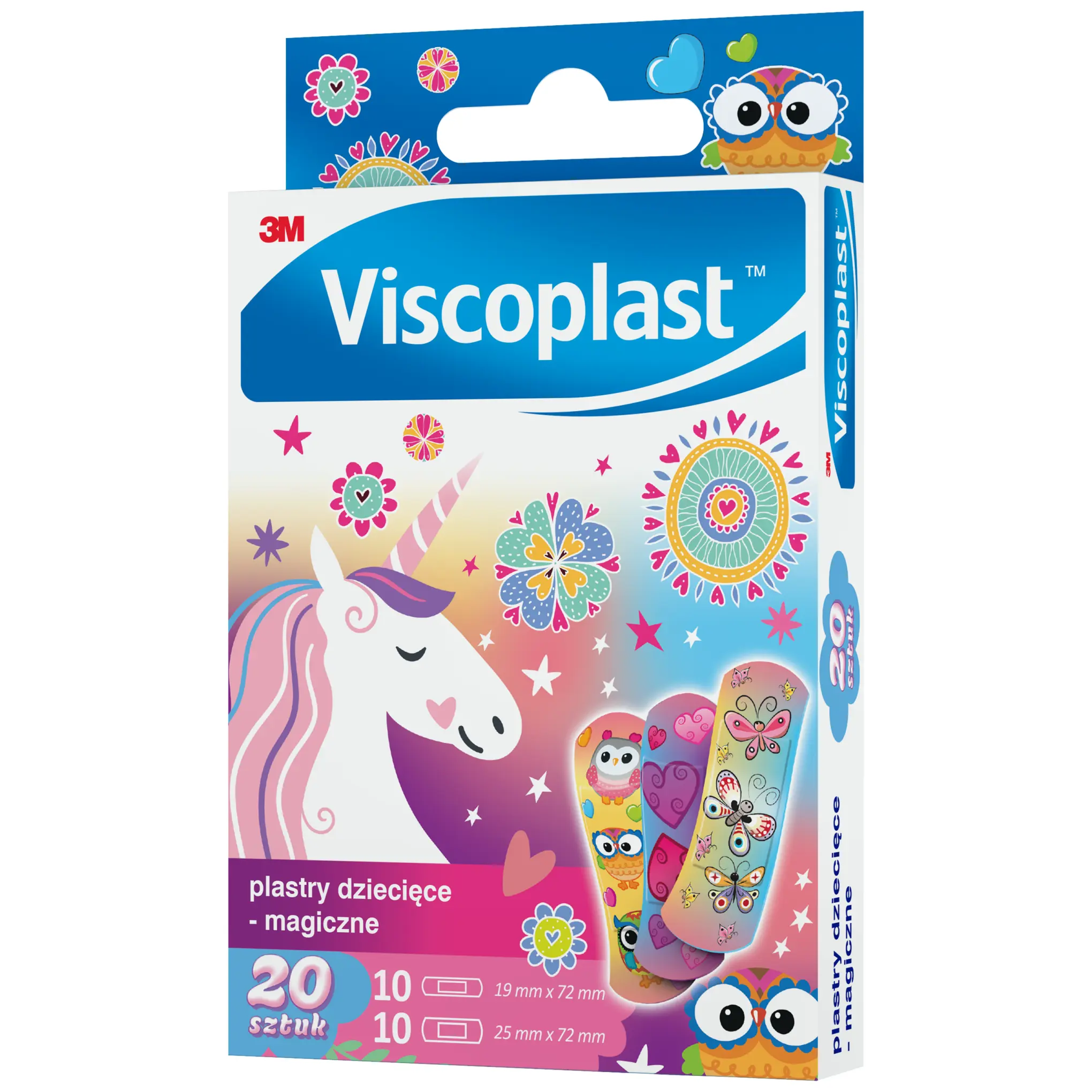 Viscoplast plastry dziecięce magiczne 20 sztuk