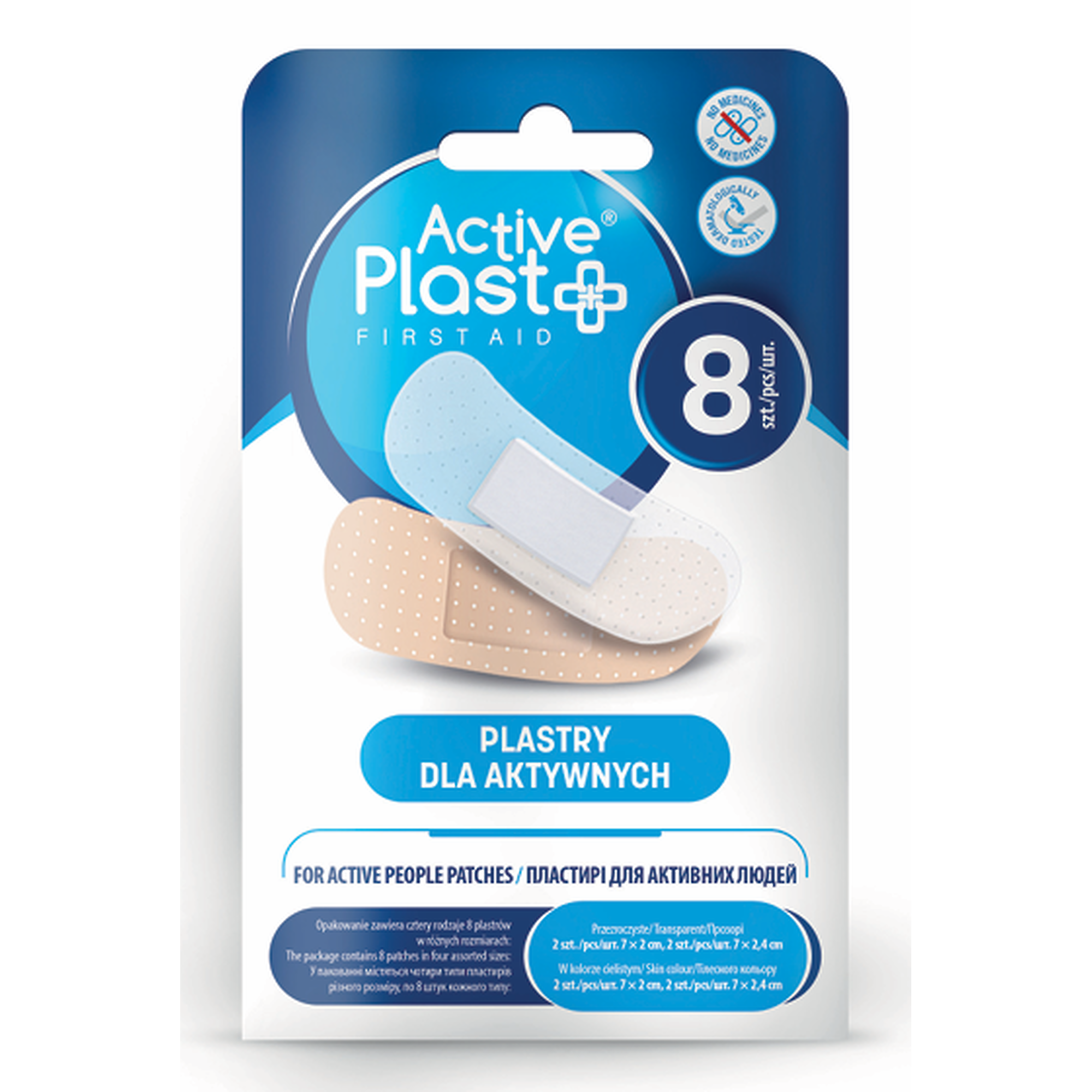 Active Plast, plastry dla aktywnych, 8 sztuk zdjęcie
