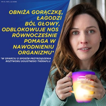 Theraflu Extra Grip saszetki na objawy grypy i przeziębienia 10 saszetek