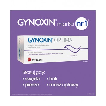 Gynoxin 20 mg/g (2%), na mieszane i grzybicze infekcje intymne, krem dopochwowy, 30 g, cena, opinie, stosowanie