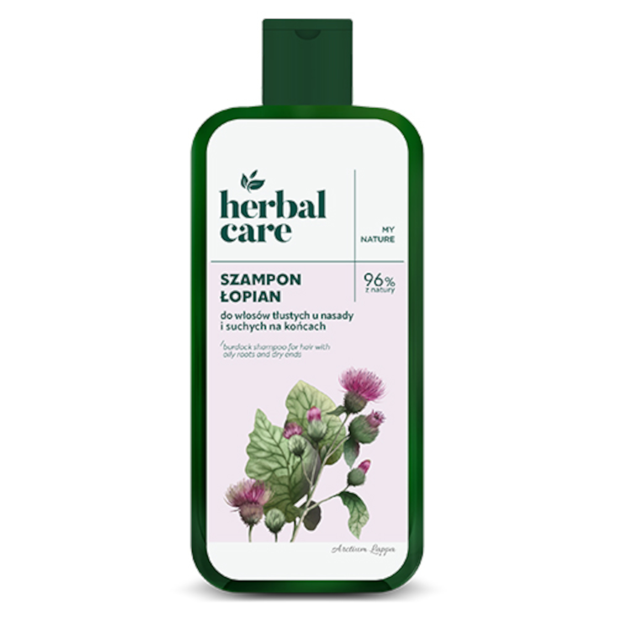 Herbal Care Szampon do włosów tlustych u nasady i suchych na końcach Łopian, 330 ml zdjęcie