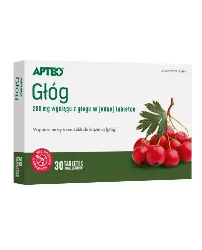 Apteo Głóg 30 tabletek zdjęcie