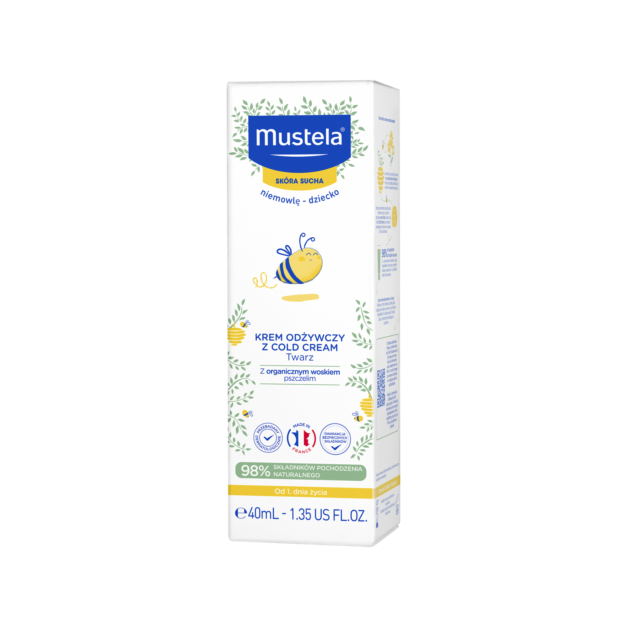 Mustela krem odżywczy z cold cream 40 ml zdjęcie