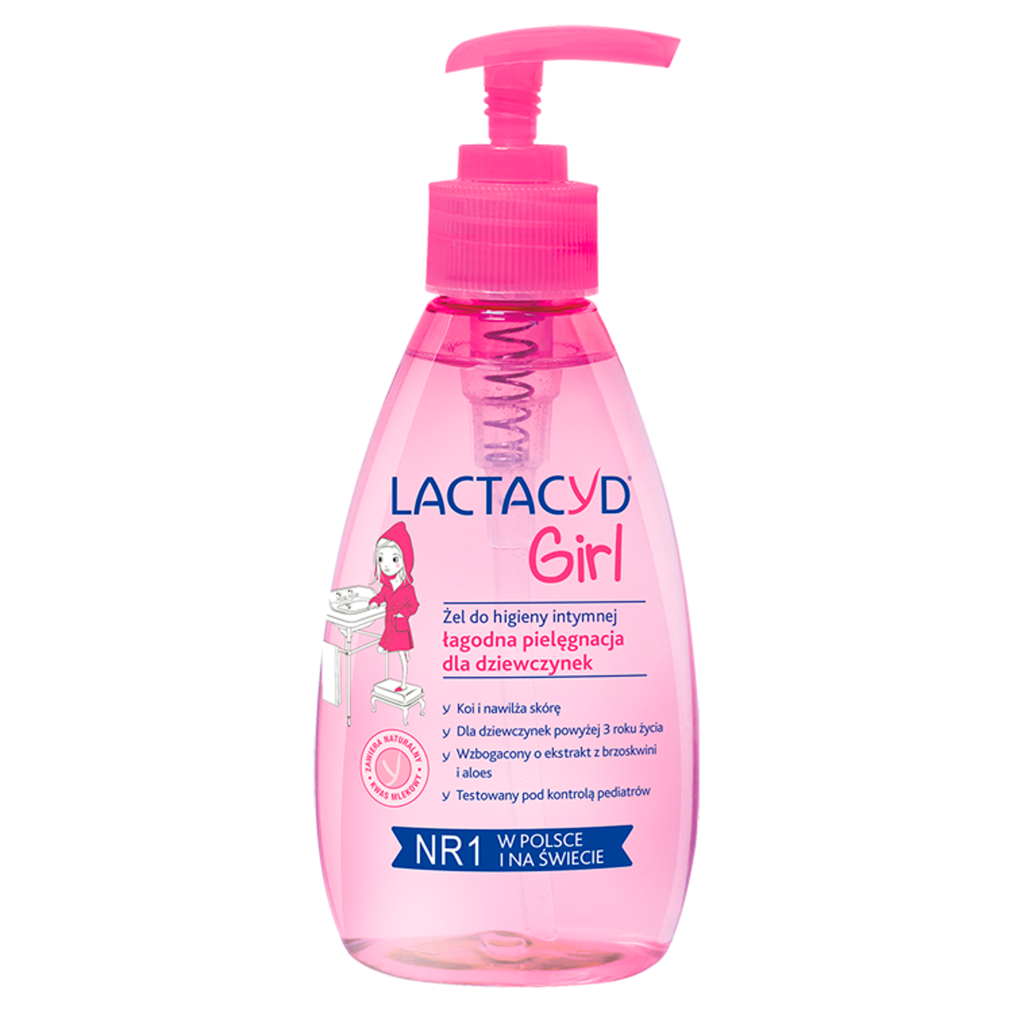 LACTACYD GIRL Żel do higieny intymnej do delikatnej i wrażliwej skóry - 200 ml zdjęcie