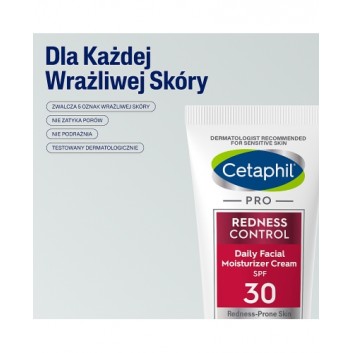 Cetaphil Pro Redness Control, krem nawilżający na dzień SPF 30, 50 ml
