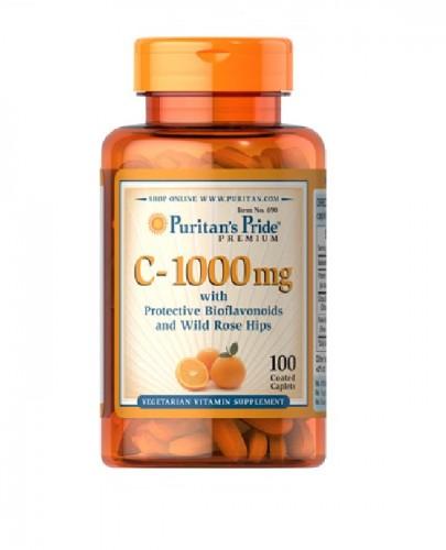 PURITAN'S PRIDE WITAMINA C 1000mg BIOFLAWONOIDY - 100 tabl. zdjęcie