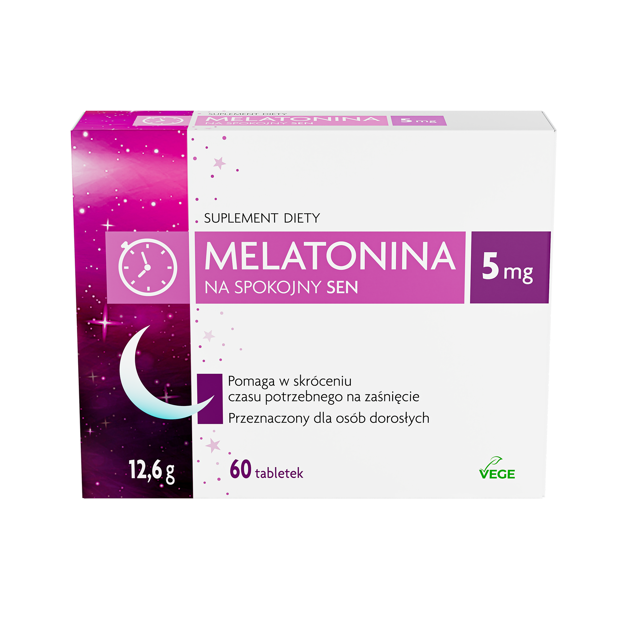 Nature Pharm Melatonina 5 mg, tabletki, 60 sztuk