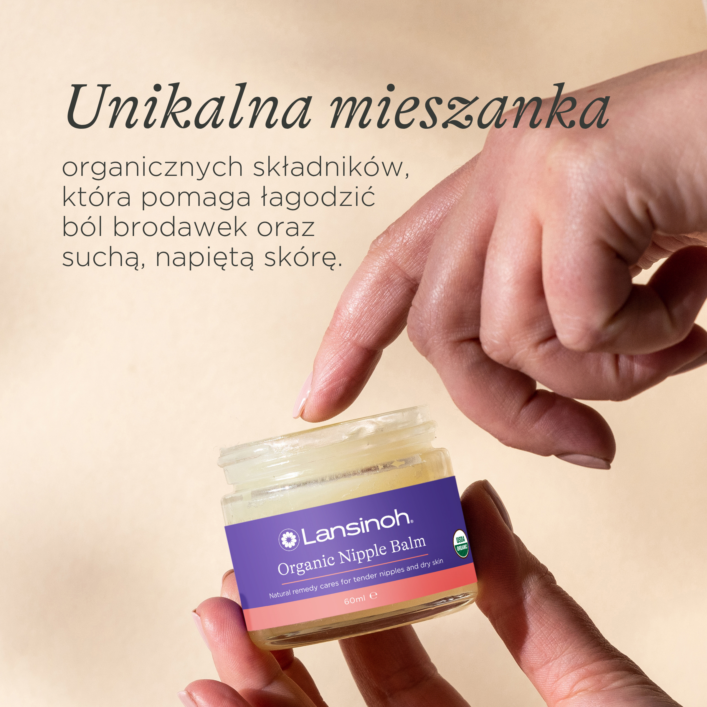Lansinoh Organiczny balsam do brodawek piersi 60 ml