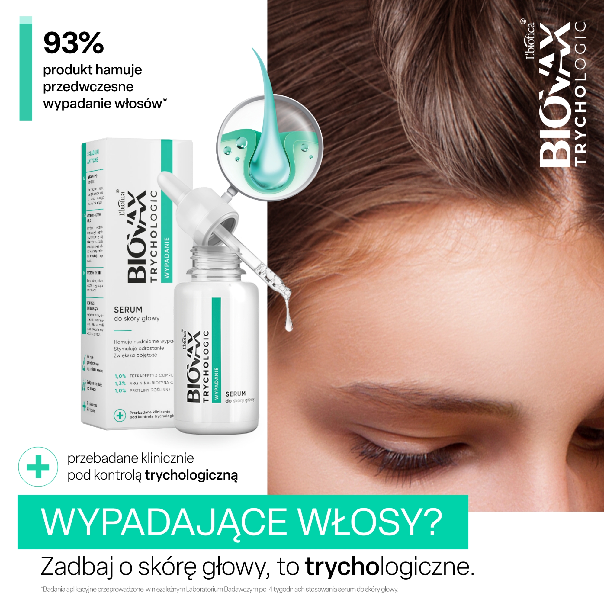 Biovax Trychologic Wypadanie, Serum do skóry głowy, 50 ml