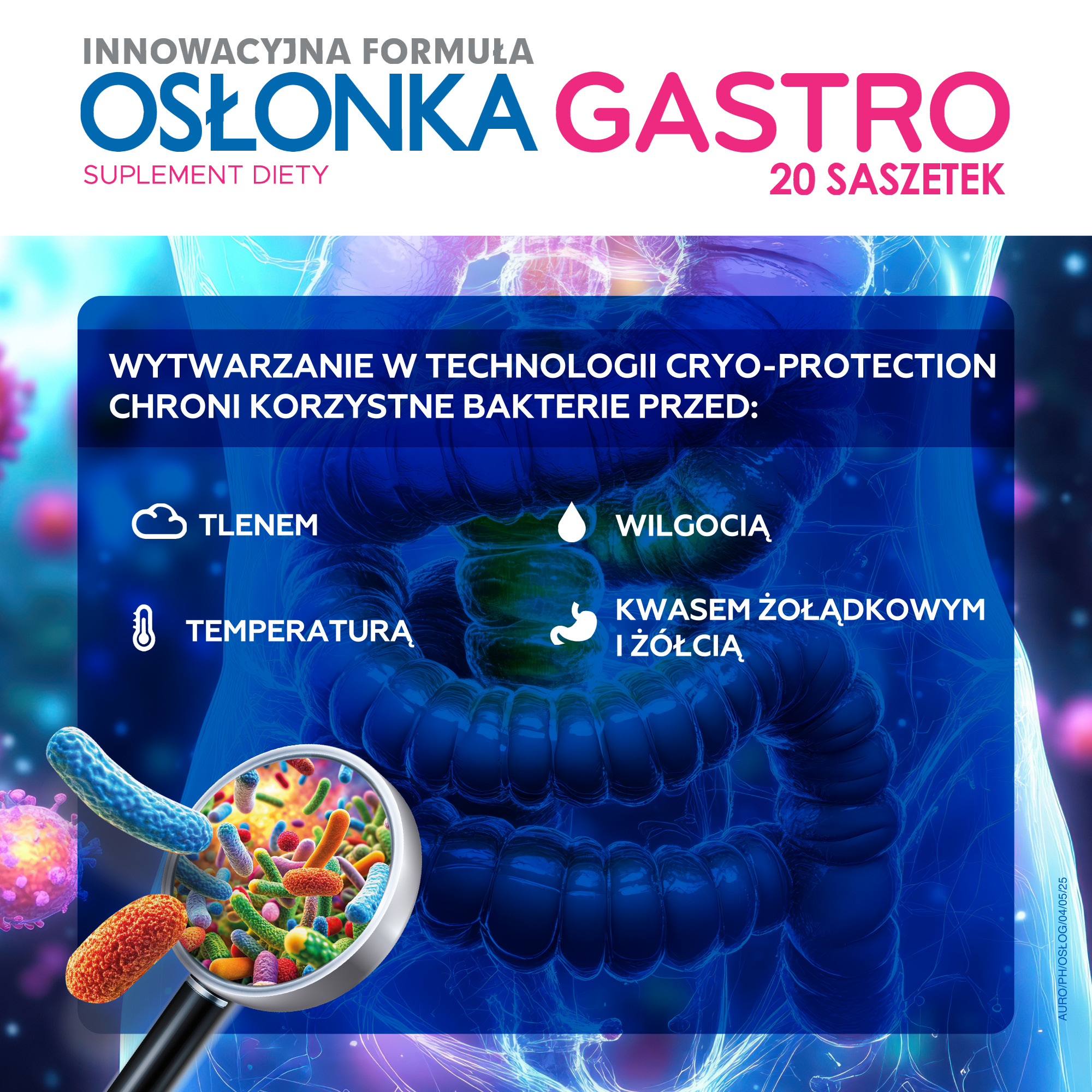 OSŁONKA Gastro, saszetki, 20 sztuk