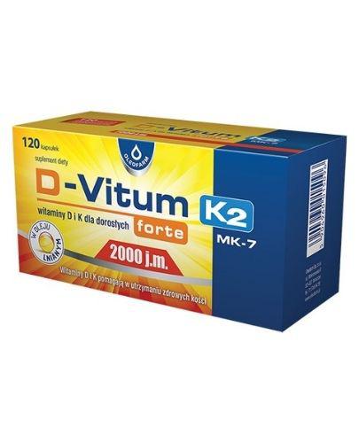 D-Vitum Forte 2000 j.m. K2 MK-7, kapsułki, 120 sztuk zdjęcie