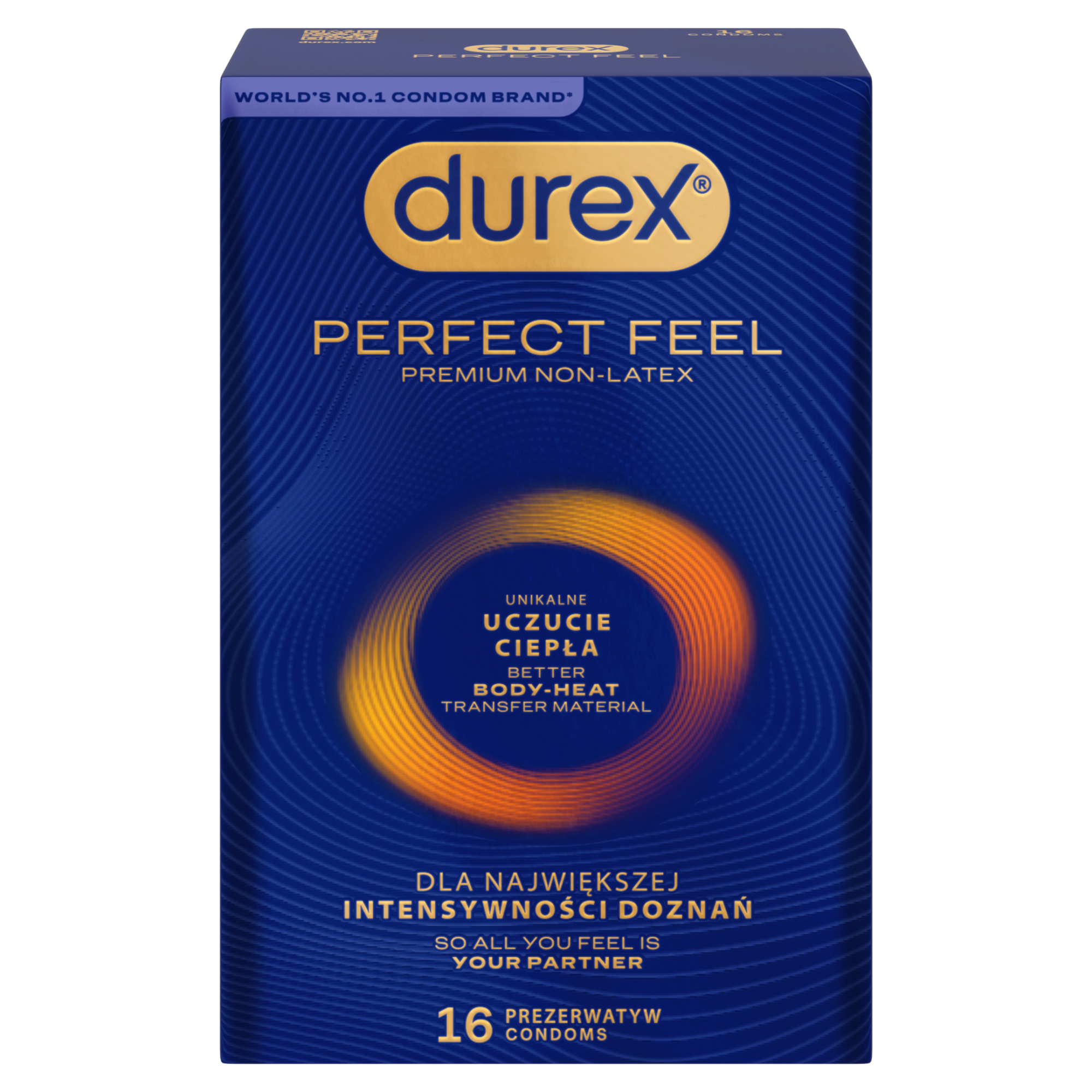 Durex Perfect Feel, prezerwatywy, 16 sztuk zdjęcie