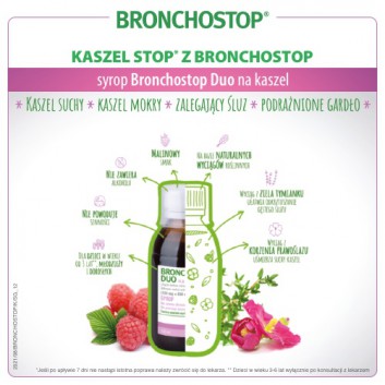 Bronchostop Duo syrop na kaszel suchy - 120 ml  - cena, opinie, dawkowanie