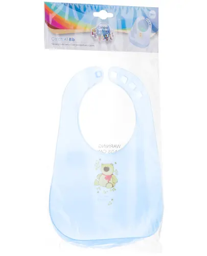 Canpol Babies Śliniak plastikowy niebieski 1 sztuka [2/404] zdjęcie