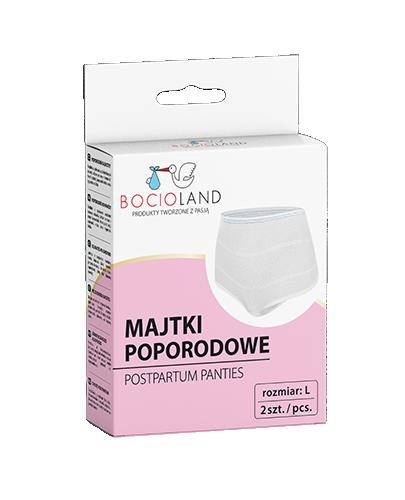 Bocioland Wielorazowe Poporodowe Majtki siateczkowe L, 2 sztuki zdjęcie
