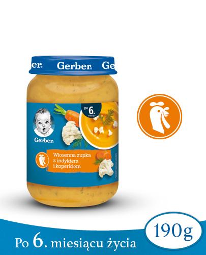 GERBER Wiosenna zupka z indykiem i koperkiem po 6 miesiącu - 190 g zdjęcie