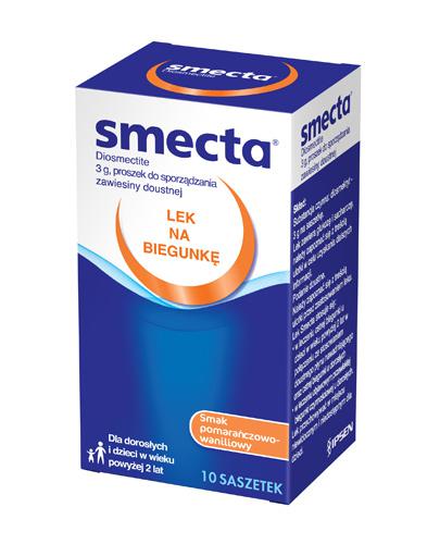 Smecta 3 g proszek o smaku pomarańczowo waniliowym 10 saszetek zdjęcie