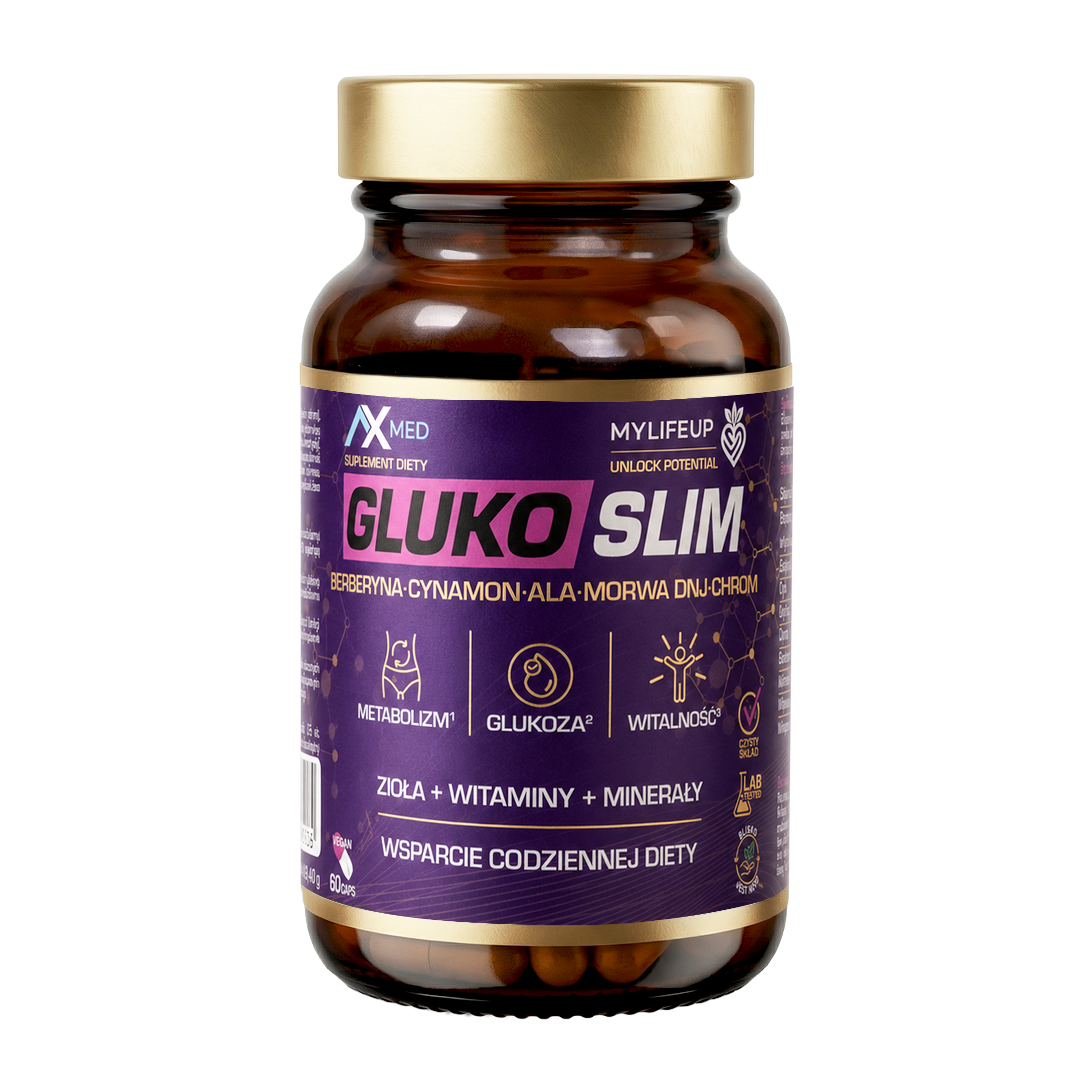 Ax Med Gluko Slim, 60 kapsułek zdjęcie