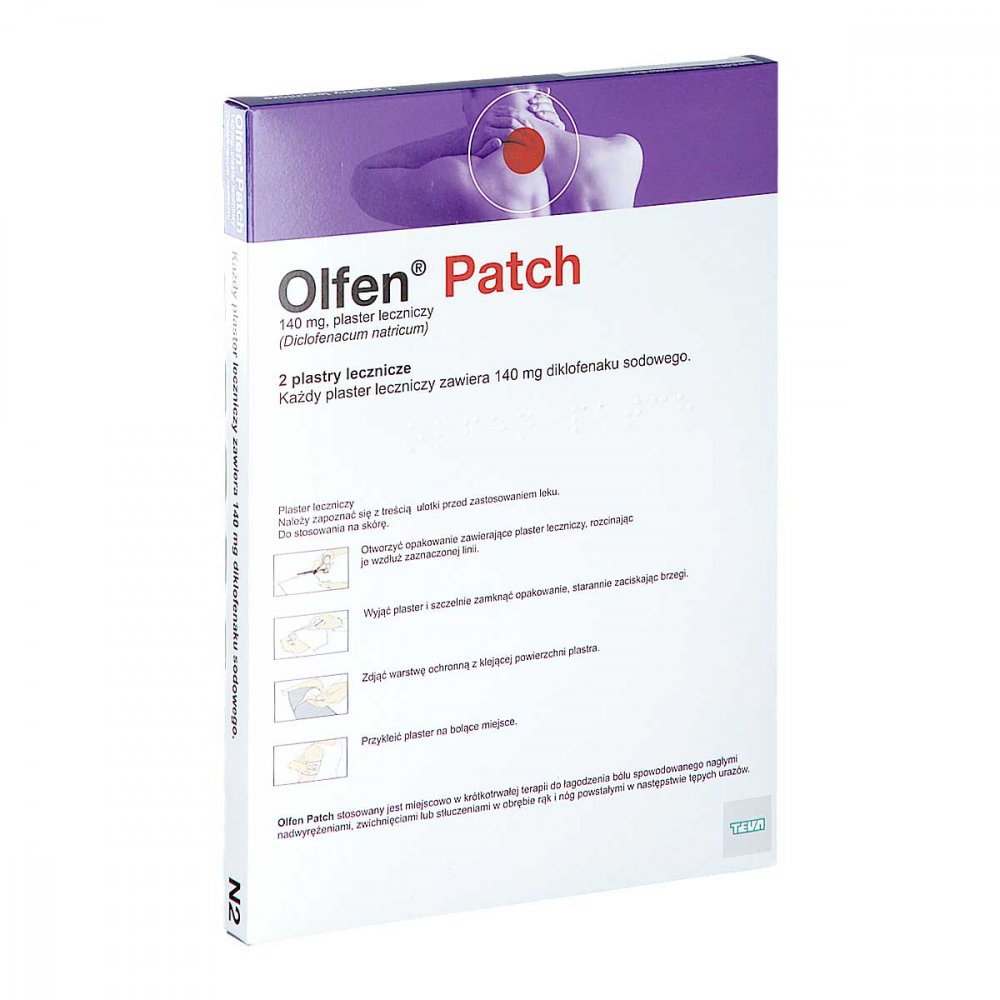 OLFEN PATCH Plaster leczniczy, 2 sztuki zdjęcie