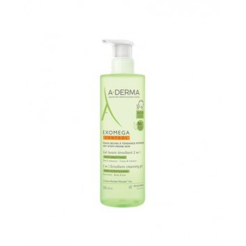A-derma Exomega Control Skóra sucha skłonna do atopii Żel emolient do mycia 2 w 1 przeciw drapaniu od 1. dnia życia - Ciało & włosy, 500 ml