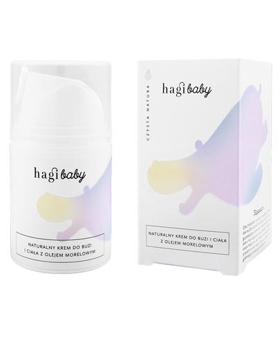 Hagi Baby Naturalny Krem do buzi i ciała z olejem morelowym, 50 ml, cena, opinie, skład zdjęcie