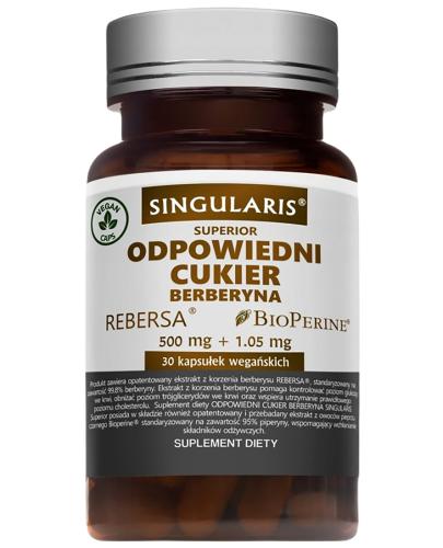 Singularis Superior Odpowiedni Cukier Berberyna, 30 kaps., cena, wskazania, właściwości zdjęcie