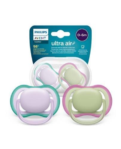 Avent Ultra Air SCF085/24 Smoczek uspokajający 0-6 m, 2 sztuki zdjęcie