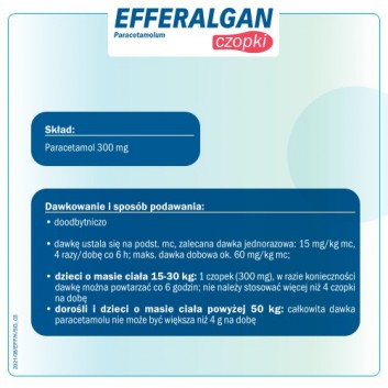 EFFERALGAN 300 mg - 10 czop. - cena, opinie, właściwości