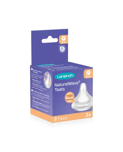 Lansinoh smoczek do karmienia Natural Wave o szybkim przepływie 2 sztuki zdjęcie