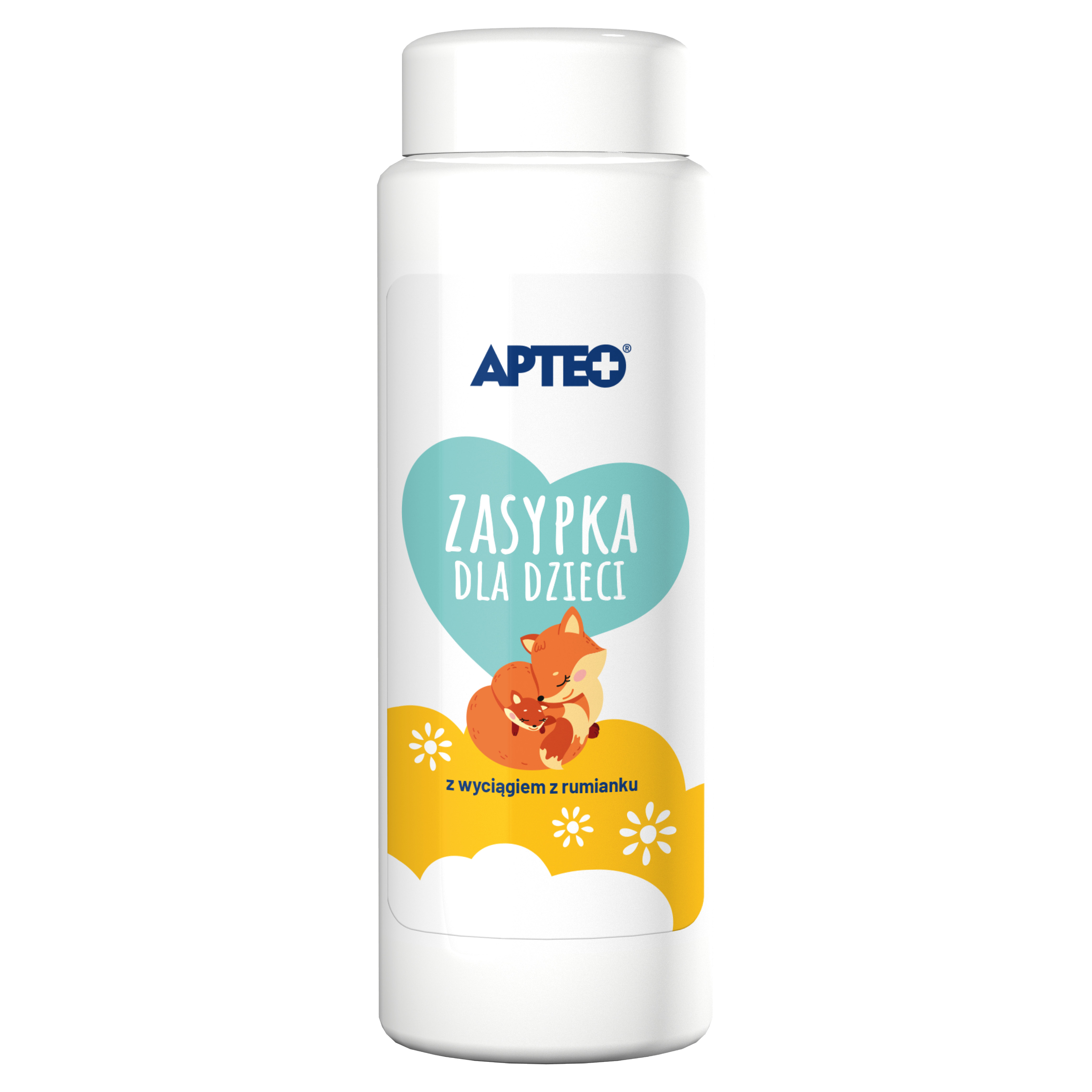 Apteo, zasypka dla dzieci z wyciągiem z rumianku, 100 g zdjęcie