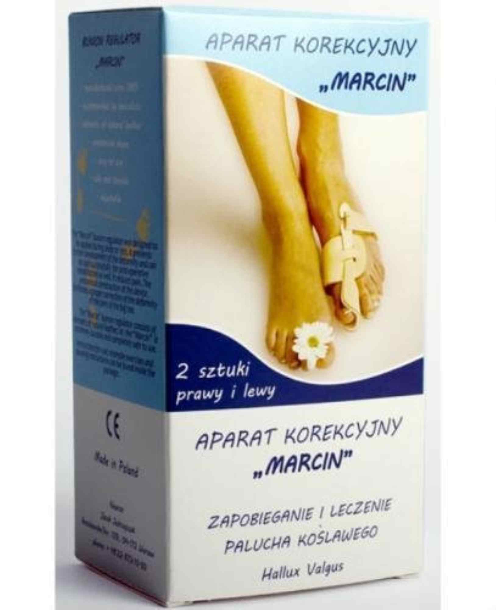 Aparat korekcyjny MARCIN prawy i lewy do stosowania w trakcie snu i wypoczynku 2 sztuki + Ekspander do ćwiczeń zdjęcie