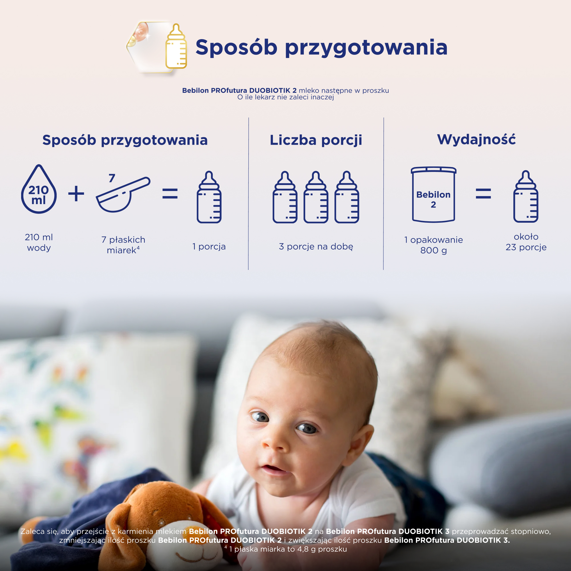 Bebilon PROfutura DUOBIOTIK 2 Mleko następne po 6. miesiącu, 800 g