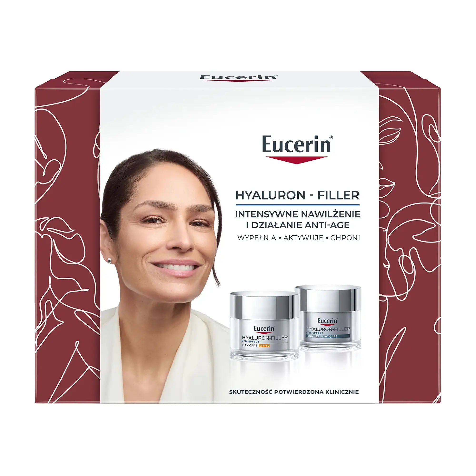 Eucerin Zestaw Hyaluron-Filler, Krem na dzień SPF30, 50ml + Krem na noc, 50ml zdjęcie