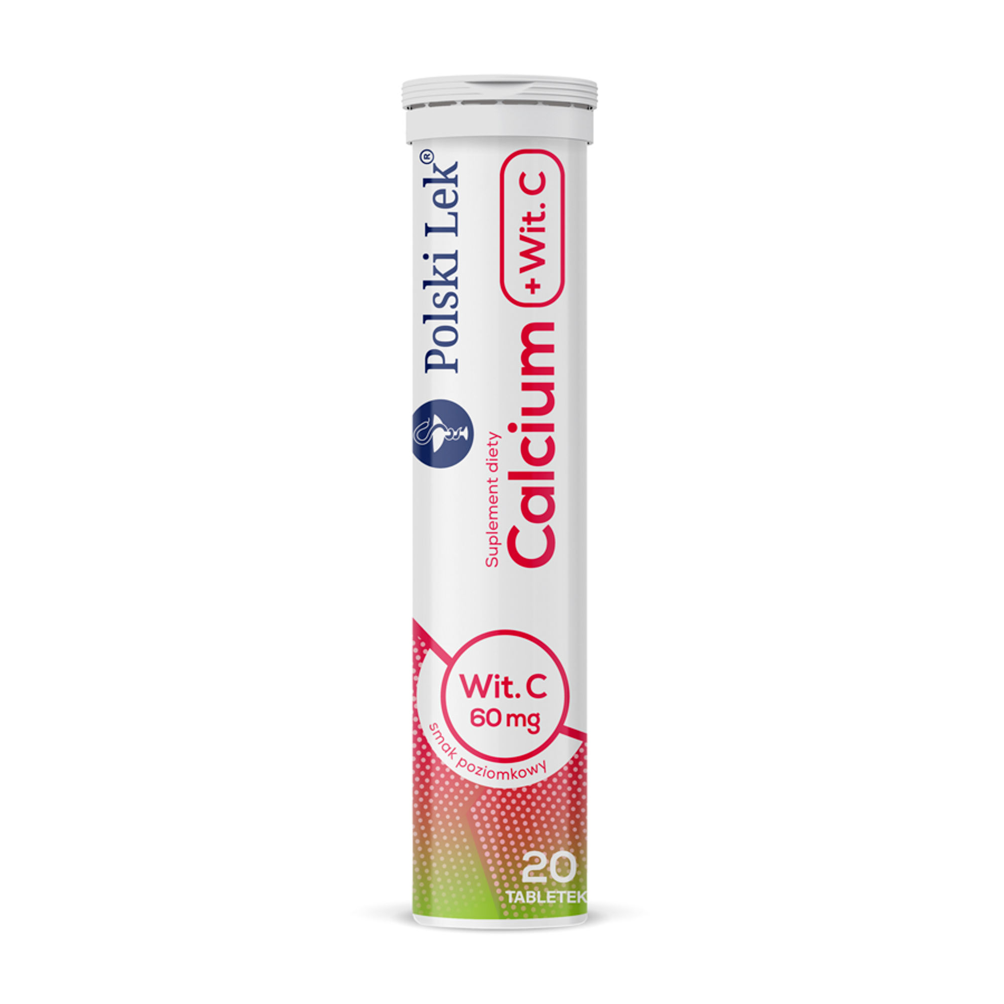 CALCIUM 300 + WITAMINA C Smak poziomkowy - 20 tabl. mus. zdjęcie