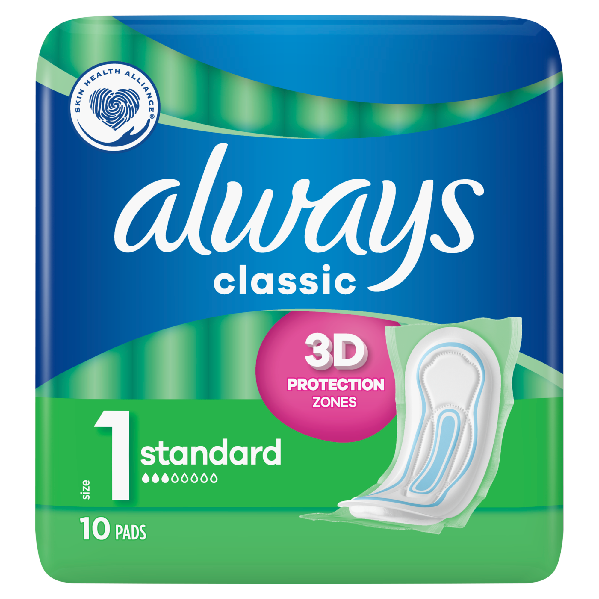 ALWAYS CLASSIC Podpaski Standard, 10 sztuk zdjęcie