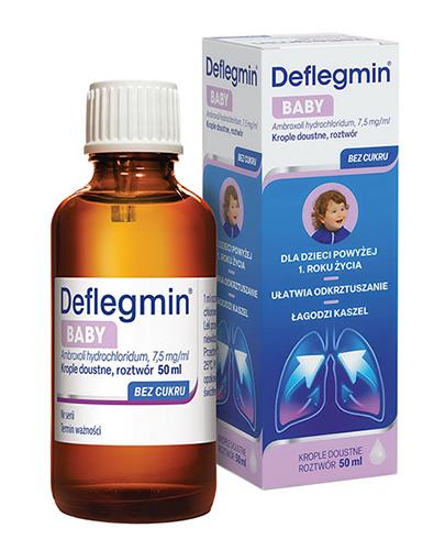 DEFLEGMIN Baby 7,5 mg / ml krople doustne, 50 ml zdjęcie