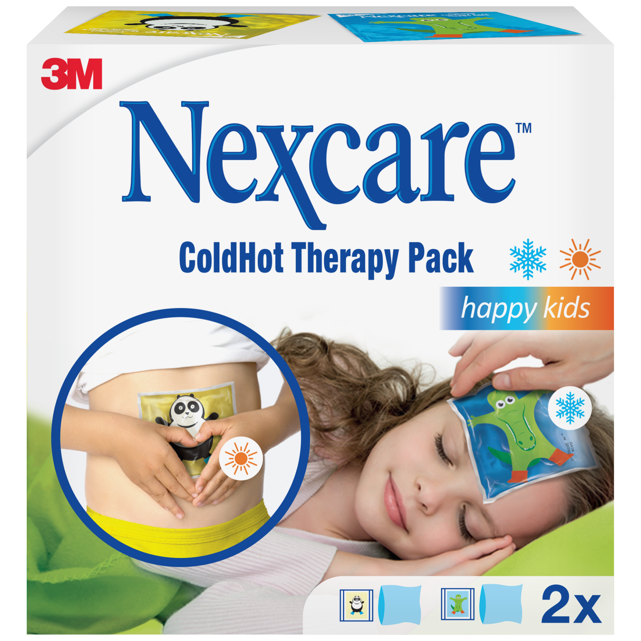 Nexcare ColdHot Kids żelowy kompres 11x12 cm 2 sztuki zdjęcie